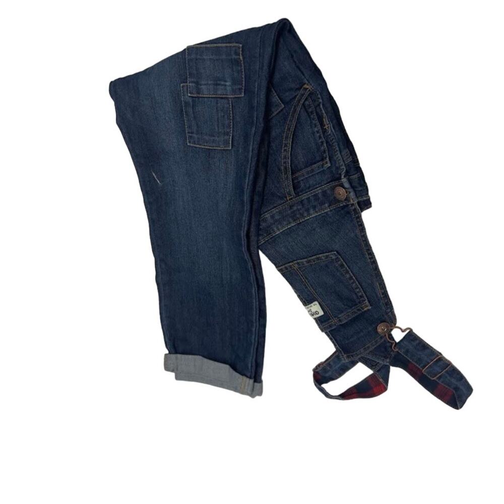 NWT! OshKosh B'gosh Girls Sparkle Denim Overalls SIZE-8 - Picture 2 of 4